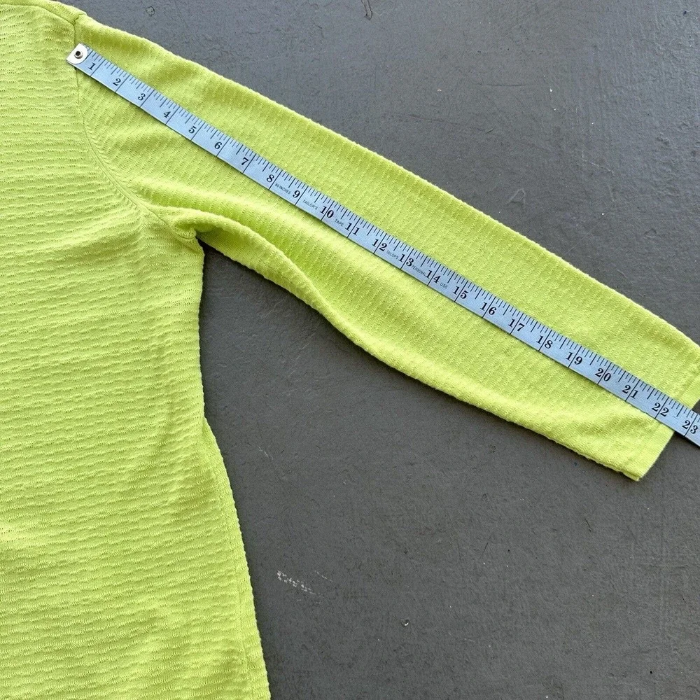 Sigrid Olsen Linen Blend Lightweight Beaded Button Front Cardigan - Green Wms XL